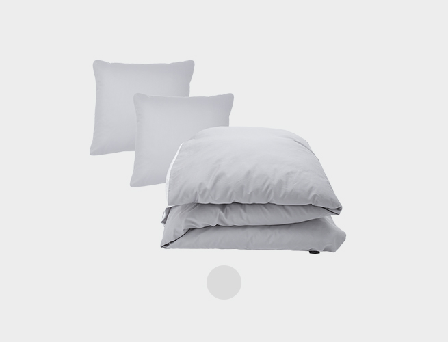 Basic Grey Double Bed Linen Pyttliving